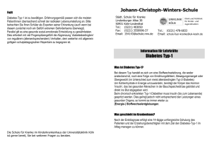 Johann-Christoph-Winters-Schule Diabetes Typ-1