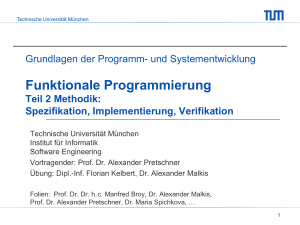 Funktionale Programmierung - Software and Systems Engineering