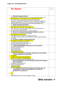 Ihr Name: Bitte wenden - Interdisziplinäres Stoffwechsel