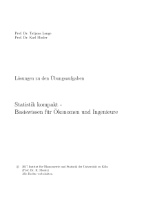 Statistik kompakt - von Prof. Dr. Tatjana Lange