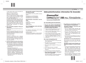 Eisensulfat Lomapharm® 100 mg, Filmtablette