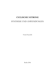 cyclische nitrone synthese und anwendungen