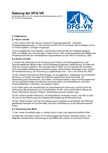 Satzung der DFG-VK