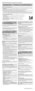 Donepezil-HCl - 1 A Pharma® 5 mg Filmtabletten