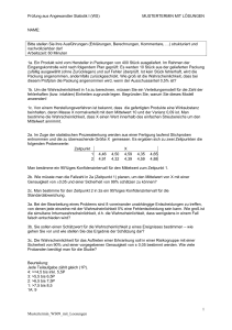 Prüfung aus Angewandter Statistik I (WS) MUSTERTERMIN MIT