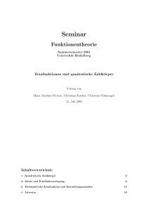 Seminar - Hans Joachim Ferreau