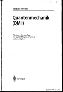 Quantenmechanik (QMI)