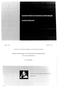 Juli 1970 für Neutro:nenphysik und Reaktor