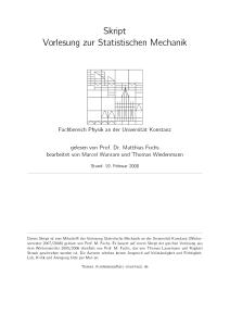 Skript Statistische Mechanik