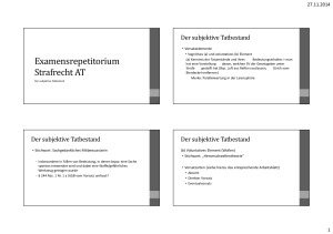 Examensrepetitorium Strafrecht AT