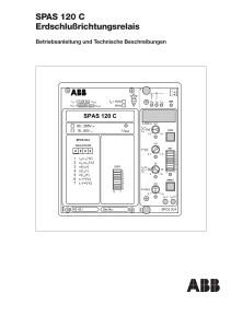 SPAS 120 C Erdschlußrichtungsrelais