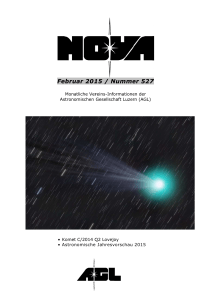 NOVA Februar 2015 - Astronomische Gesellschaft Luzern