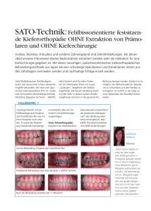 SATO-Technik: Fehlbissorientierte festsitzen