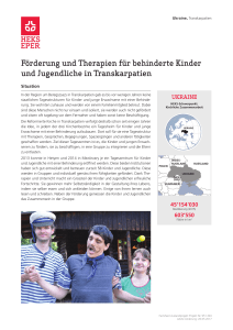 Förderung und Therapien für behinderte Kinder und