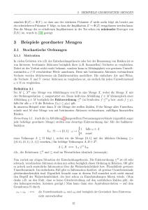 3 Beispiele geordneter Mengen