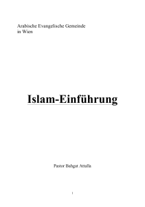 Islam-Einführung - Hilfe die ankommt