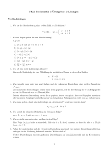 FK03 Mathematik I: ¨Ubungsblatt 2 Lösungen