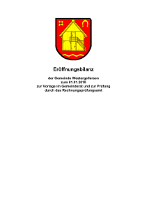 Eröffnungsbilanz - Samtgemeinde Gellersen