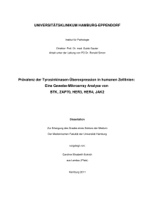 Prävalenz der Tyrosinkinasen-Überexpression in humanen