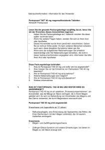 Gebrauchsinformation: Information für den Anwender Pantoprazol