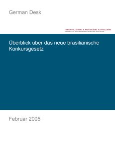 German Desk Überblick über das neue brasilianische