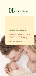 Geburtshilfe im HELIOS Klinikum Niederberg