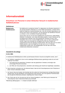 Informationsblatt - Universitätsspital Basel