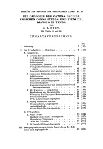 BEITRÄGE Die Geologie der Catena Orobica zwischen Corno Stella