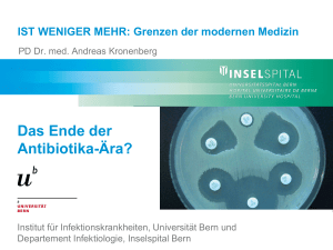 Antibiotikumresistenz: Gibt es einen Weg zurück?