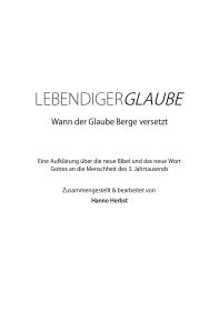 Lebendiger Glaube