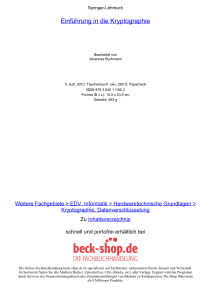 Einführung in die Kryptographie - ReadingSample - Beck-Shop