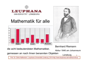 Mathematik für alle - Leuphana Universität Lüneburg