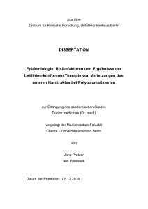 DISSERTATION Epidemiologie, Risikofaktoren - diss.fu