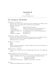 Statistik II