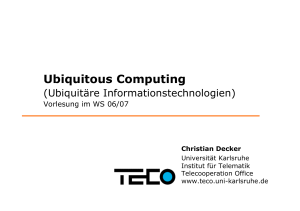 Ubiquitous Computing