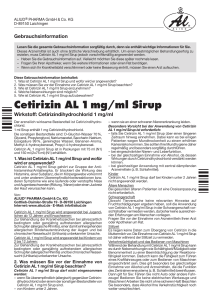 Cetirizin AL 1mg/ml Sirup