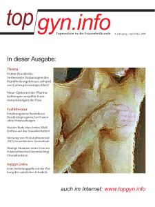 In dieser Ausgabe - topgynonko