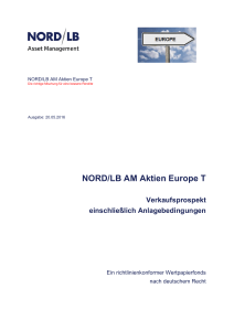 NORD/LB AM Aktien Europe T Verkaufsprospekt einschließlich