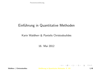 Einführung in Quantitative Methoden