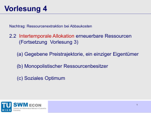 Vorlesung 4 - ECON @ TU Wien