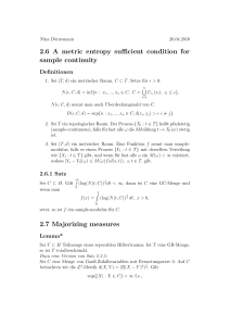 2.6 A metric entropy sufficient condition for sample continuity 2.7