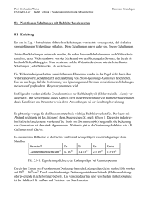 8.) Nichtlineare Schaltungen mit Halbleiterbauelementen 8.1