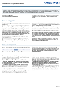 Key Investor Document - fortune alpha ausgewogen