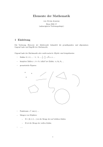 Elemente der Mathematik