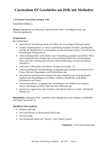 Curriculum EF Geschichte am HJK mit Methoden - Hermann
