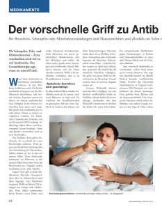 Der vorschnelle Griff zu Antib - K-Tipp