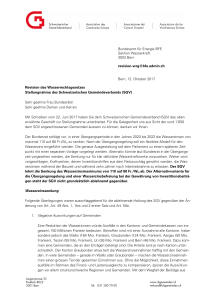 Bundesamt für Energie BFE Sektion Wasserkraft 3003 Bern revision
