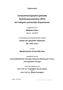 Computertomographie-gestützte Radiofrequenzablation (RFA) bei