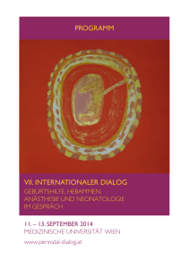 PROGRAMM VII. INTERNATIONALER DIALOG