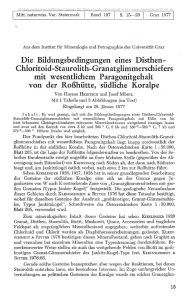 Die Bildungsbedingungen eines Disthen- Chloritoid